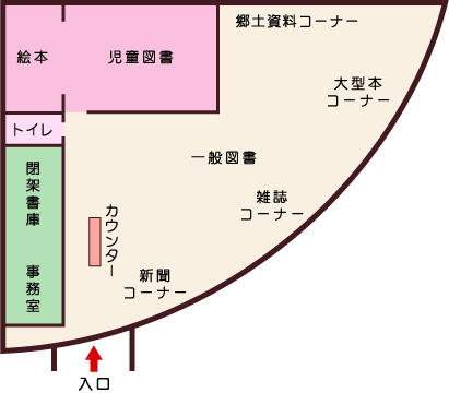 美浜図書館打瀬分館マップ