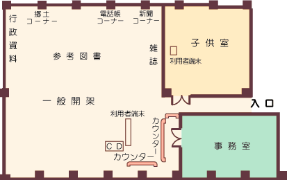 美浜図書館マップ