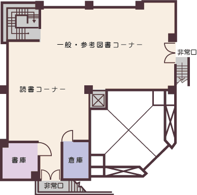 みやこ図書館白旗分館館内マップ3